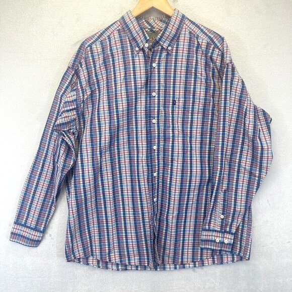Panhandle Tuf Cooper Performance Button Up Shirt Mens Large Long Sleeve Western - Picture 1 of 13